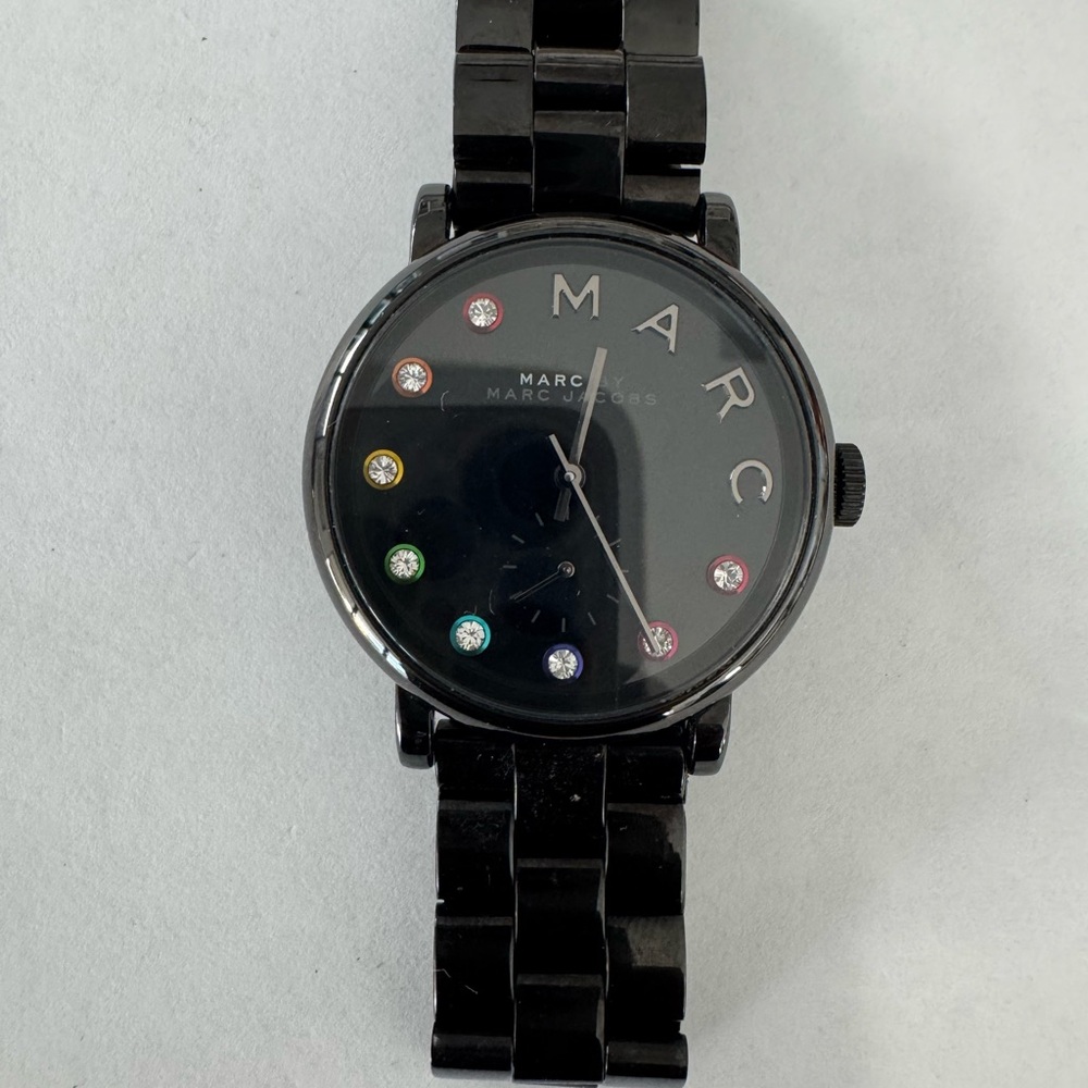 Marc Jacobs Black Smartwatch with Colorful Accents